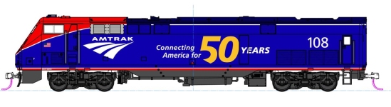 Kato 176-6037 - N - Diesellok GE P42 50th Anniversary - Phase VI, Amtrak, Ep. VI